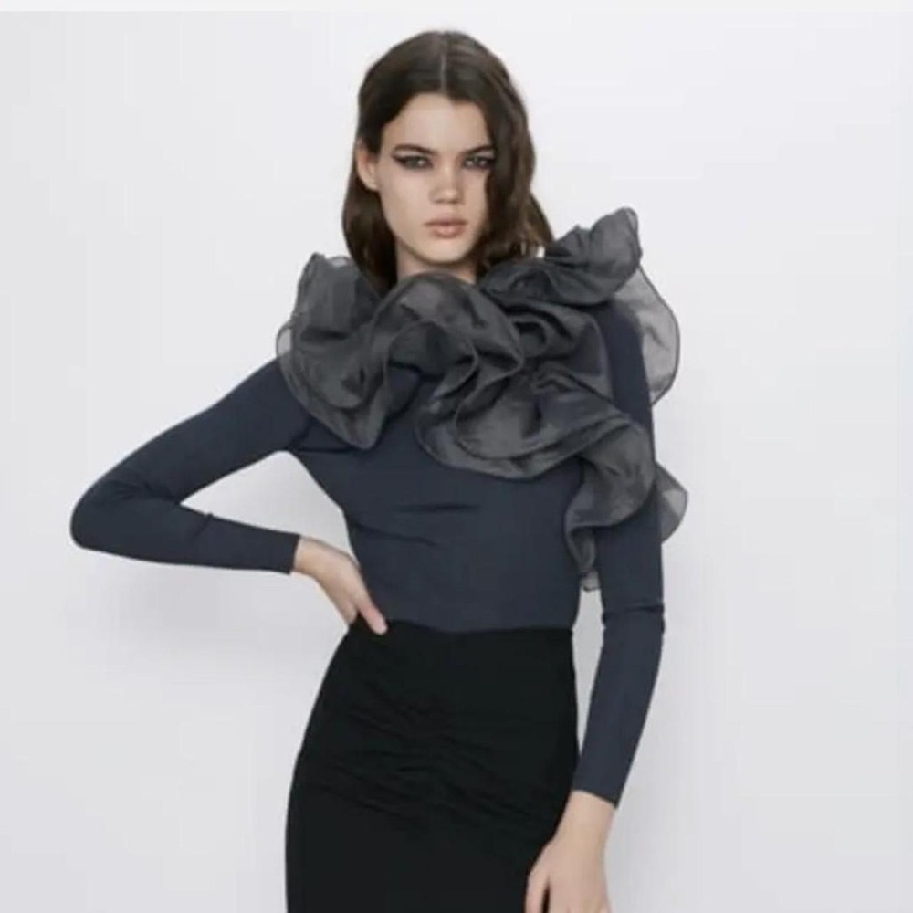 Chic Ruffled Top - image 1